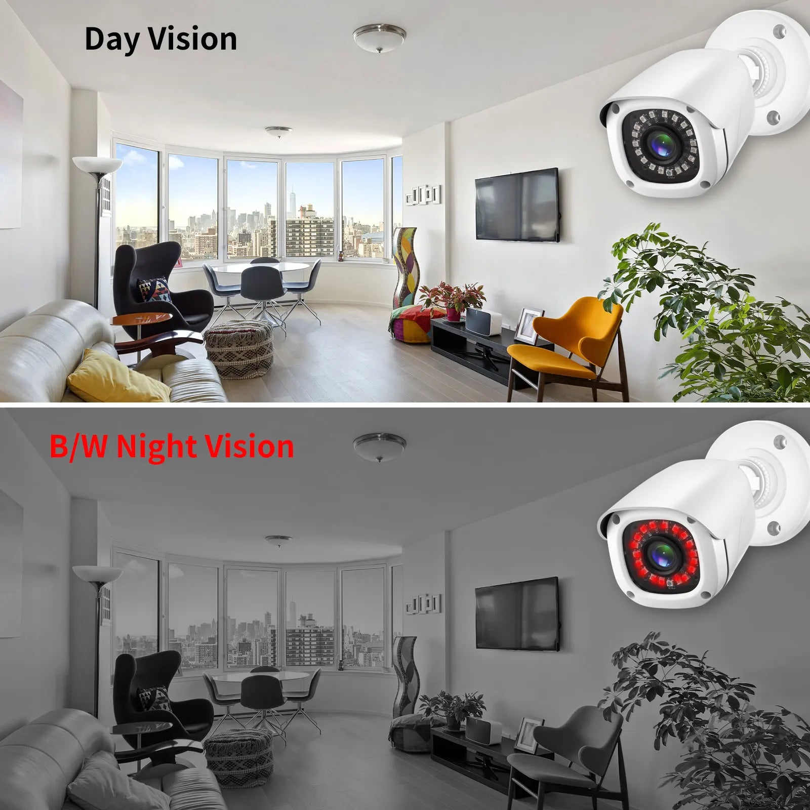 Caméra de Sécurité AHD 5MP – Vision Nocturne & Surveillance Extérieure
