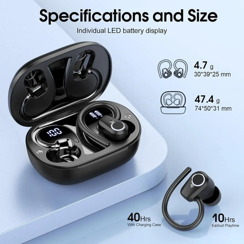 Écouteurs Sans Fil Premium – Bluetooth 5.3 | Réduction de Bruit & Sport